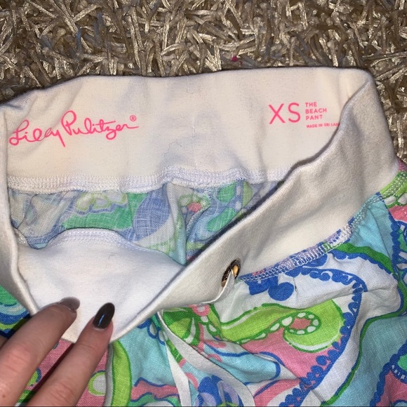 Lilly Pulitzer multi color Beach pant mid rise - Picture 3 of 3